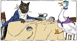 原版美國少兒英語：12.THE CAT AND THE GOOSE