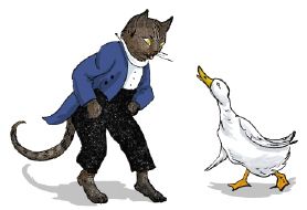 原版美國少兒英語：12.THE CAT AND THE GOOSE