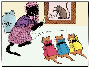 美國原版少兒英語：23.THREE LITTLE KITTENS